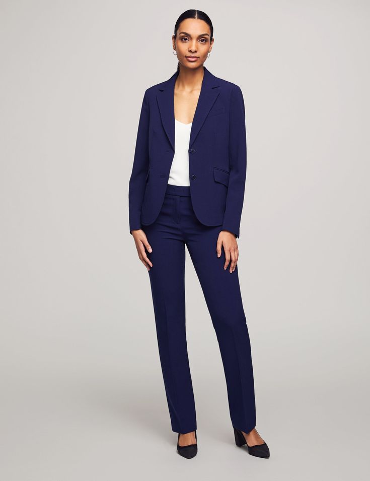 Navy Blue Suit Women's, Navy Suit Women, Fair Attire, Women Business Professional, Business Professional Women, Interview Suits, Business Professional Dress, Women Lawyer, Cream Suit