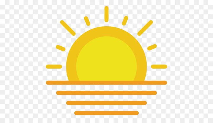 the sun is shining on top of a building icon, hd png clipart