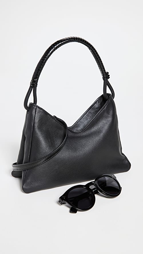 Staud Shoulder Bag For Daily Use, Modern Staud Shoulder Bag For Shopping, Chic Black Staud Shoulder Bag, Staud Shoulder Bag With Round Handle, Staud Black Shoulder Bag, Statement Sandals, Medical Problems, Embossed Logo, Fun Bags