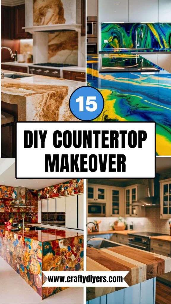 the top 15 diy countertop makeovers for your kitchen and dining room decor