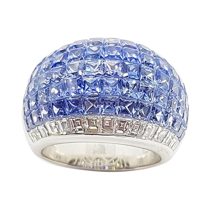 Blue Sapphire 8.80 carats with Diamond 1.03 carat Ring set in 18 Karat White Gold Settings Width: 2.1 cm Length: 1.5 cm Ring Size: 52 Total Weight: 13.81 grams "We first opened doors in 1980 when it was then situated in the vicinity of the Victory Monument; a small and modest storefront with a couple of counters. From its humble beginnings to where it stands today, our company has proven its abilities as a jeweler. Since the beginning, we have been supplying fine quality pieces to dealers, whole Blue Sapphire Diamond Ring, Diamond Ring Set, Eternity Rings, Van Cleef And Arpels, Blue Sapphire Diamond, Diamond Ring Settings, Pretty Rings, Cocktail Rings, Eternity Ring