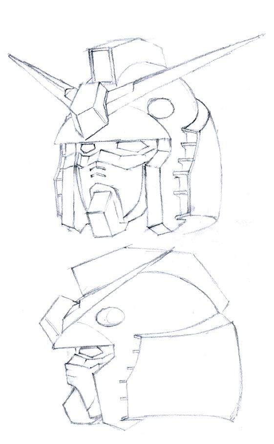 How To Draw Gundam, Gundam Aesthetic, Gundam Face, Robot Anatomy, Mech Head, Mech Hangar, Anatomy Drawing Practice, Gundam Drawing, Gundam Cosplay