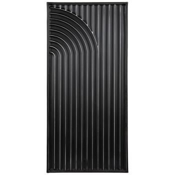 an image of a black metal door on a white background