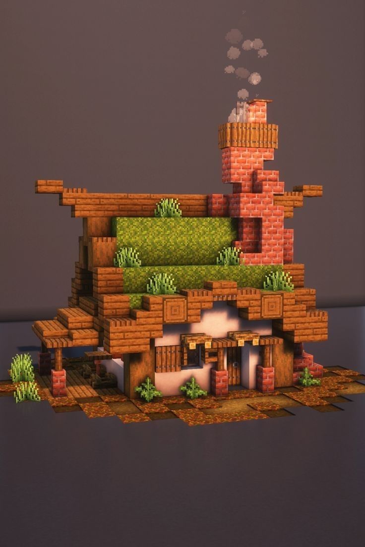 an image of a house made out of bricks