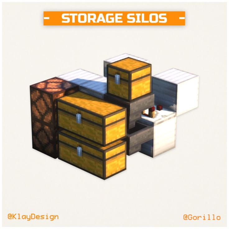 three boxes stacked on top of each other with the words storage silos above them