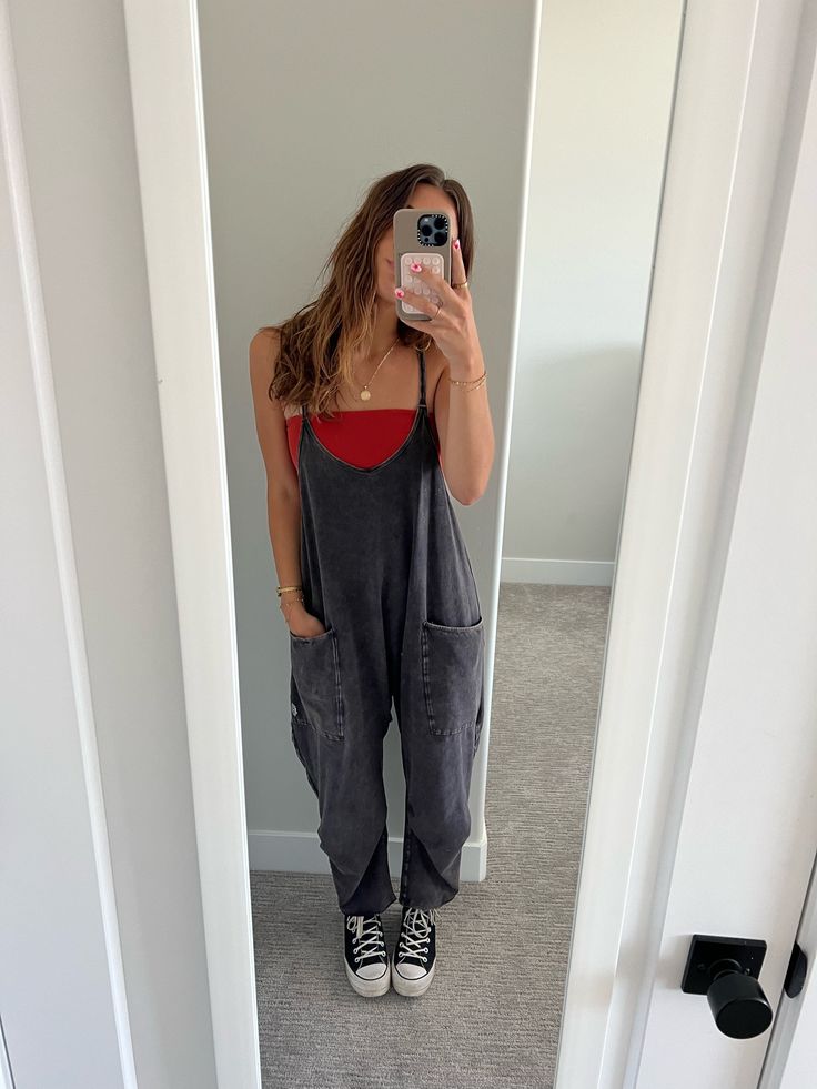 Kantor Tube Top Orange curated on LTK Cute Outfits With Tube Tops, Jumper Overalls Outfit, Cloth Overalls, Styling Tube Tops, Styling Rompers Summer Outfits, Tube Top And Overalls Outfit, Jumper Outfit Summer, Cute Romper Outfits, Overalls And Tube Top