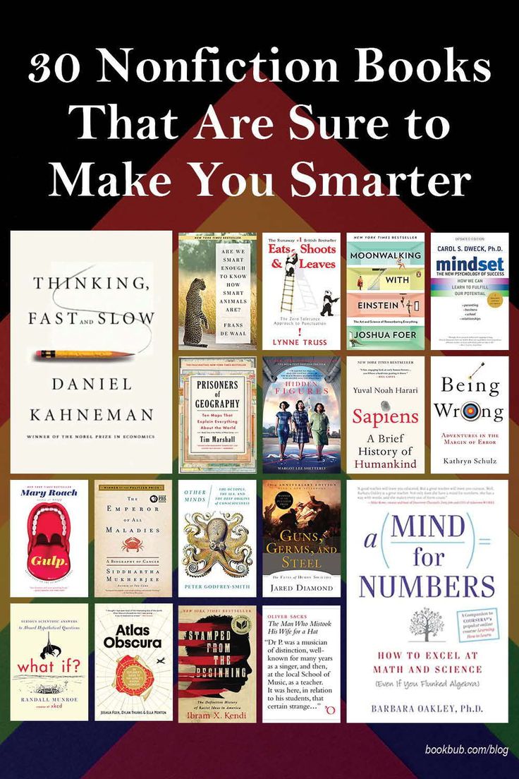 books that are sure to make you smarter cover image with the title 30 non fiction books that are sure to make you smarter