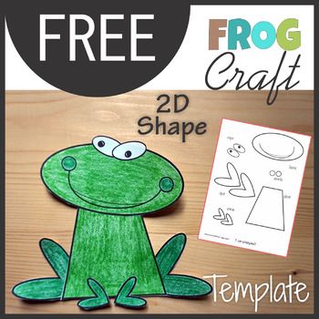 frog craft for kids to make with the free printable paper and cut out templates