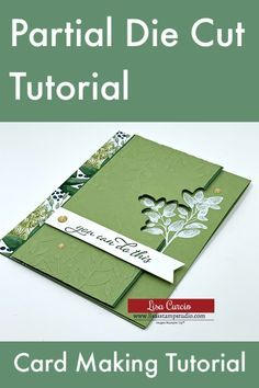 a card making video with the text, how to make a card using die cut