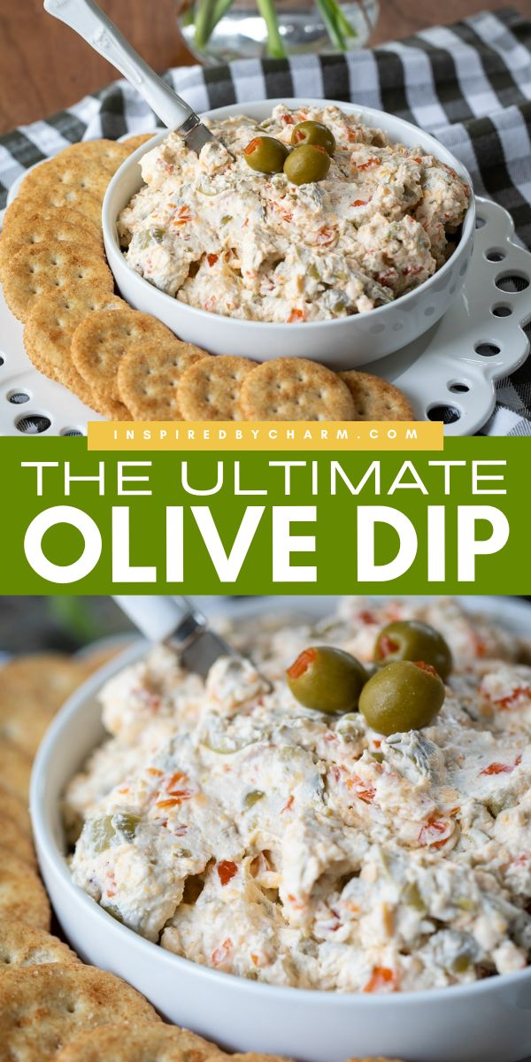 Create the perfect appetizer with this simple olive dip recipe! This dip combines the rich flavors of green olives, cheddar, and spices in a creamy, irresistible spread. You can serve it at your next family dinner or as a sophisticated addition to a charcuterie board at your upcoming party. Olive Dip Recipe Cream Cheeses, Easy Olive Dip, Antipasto Dip Recipe, Olive Salad Dip, Jewish Olive Dip, Pimento Dip Recipe, Creamy Olive Dip, Green Olive Dip Recipe, Jewish Style Olive Dip