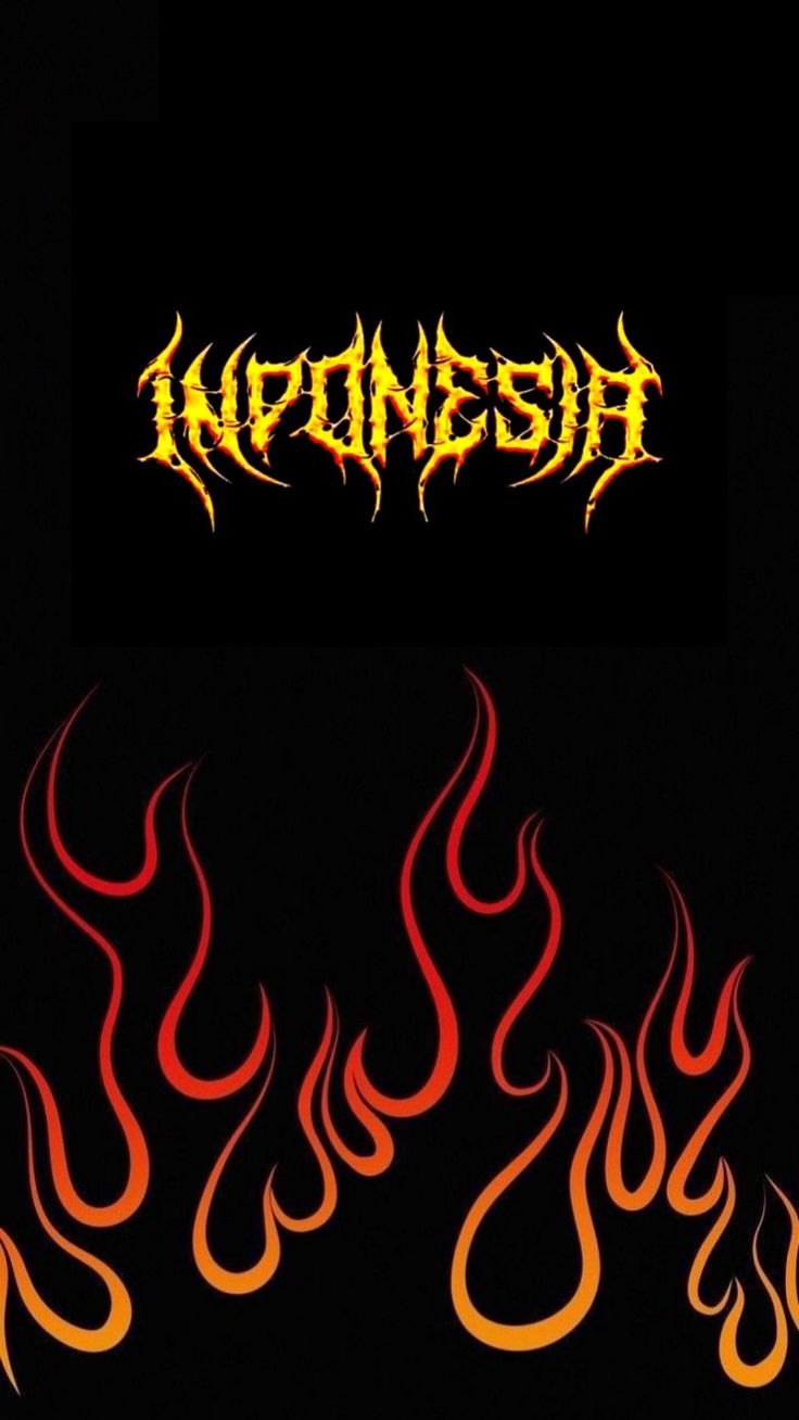 flames on a black background with the word fleshness written in red and yellow ink