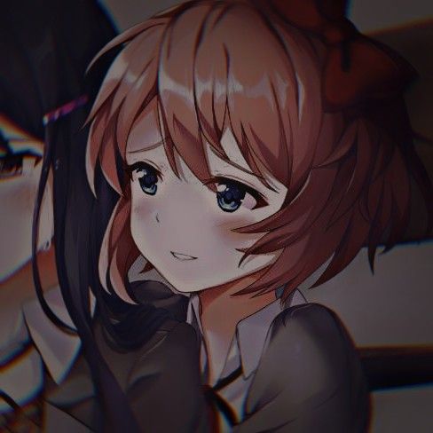 Club Couple, Ddlc Sayori, Sayori Ddlc, Couple Icon, Doki Doki Literature Club, Doki Doki, Literature Club, Popular Anime, Cute Profile Pictures