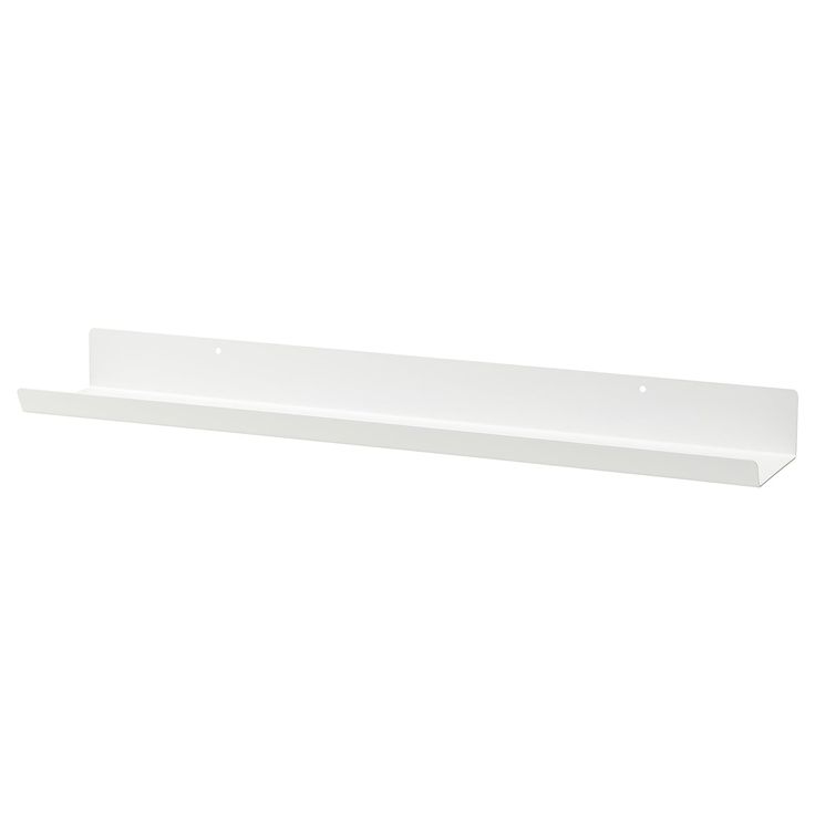 a white shelf is shown against a white background