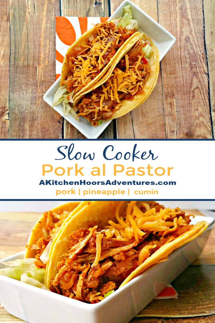 slow cooker pork al pastora is an easy and delicious meal that's ready in under 30 minutes