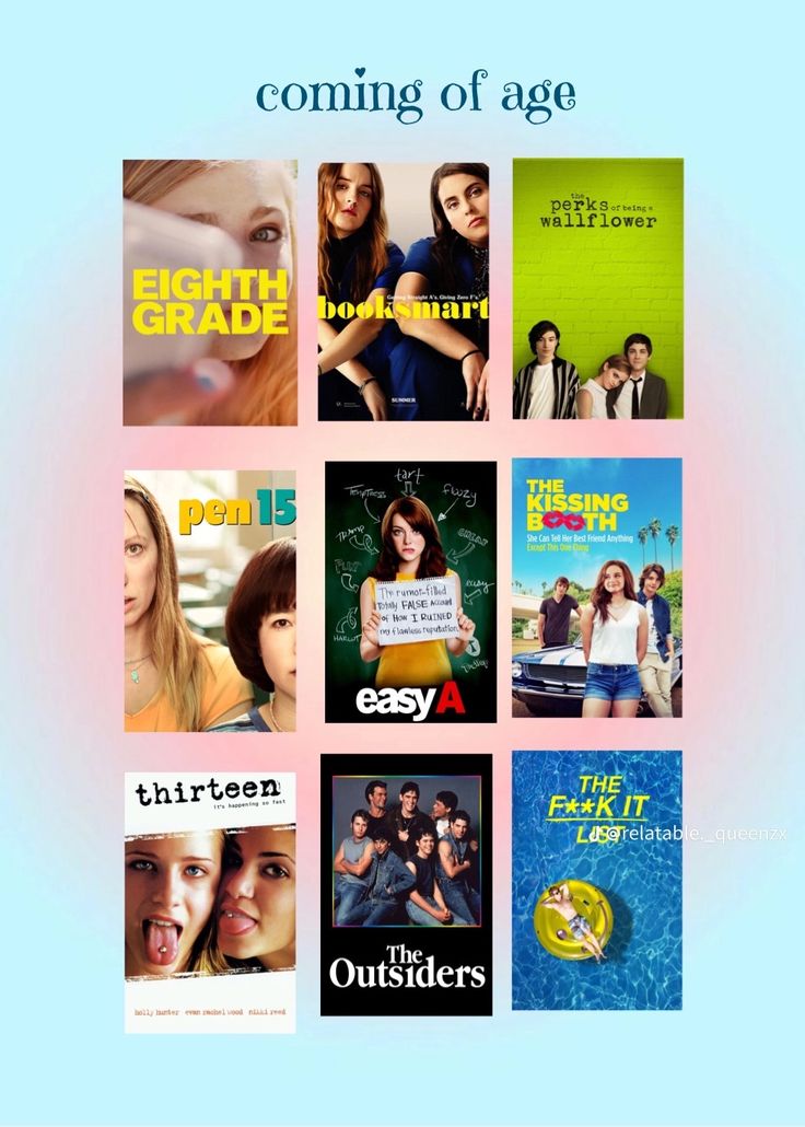 an image of some movies coming out of the movie box set with text that reads, coming of age