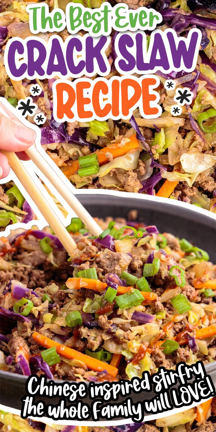 the best ever crackslaw recipe chinese inspired stir fry, the whole family will love