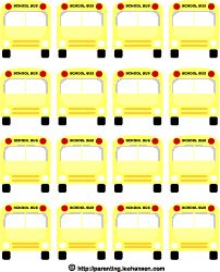 rows of yellow school buses with red and black dots on the front, back and sides