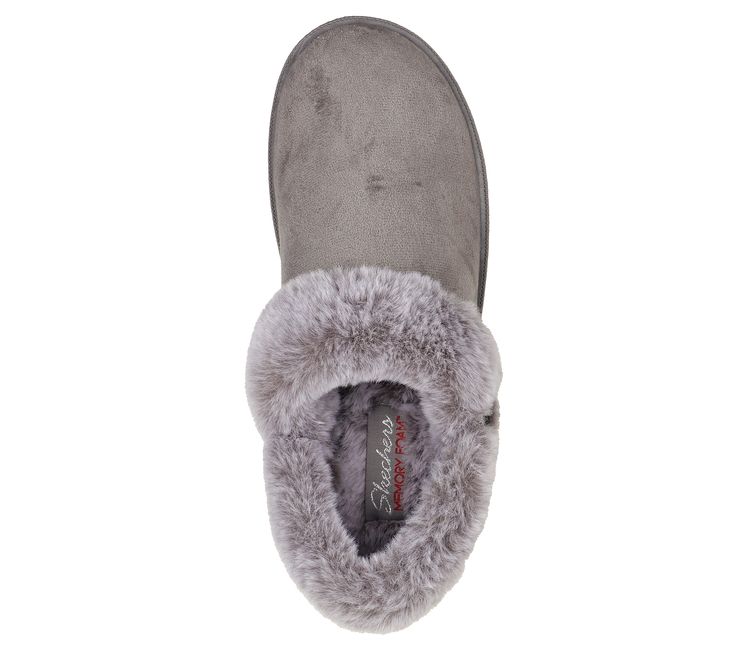 Enjoy laid-back cozy comfort all season long with Skechers Cozy Campfire - Fresh Toast. This casual comfort slipper features a soft woven fabric upper with a cozy warm lining, faux-fur trim and a cushioned Skechers Memory Foam comfort footbed. | Skechers Women's Cozy Campfire - Fresh Toast Slipper Winter Indoor Slippers With Plush Lining, Faux Fur Lined Comfy Slippers, Comfortable Faux Fur Slippers With Cushioned Footbed, Casual Faux Fur Slippers With Plush Lining, Winter Slip-on Slippers With Faux Fur Trim, Cozy Faux Fur Slippers With Cushioned Footbed, Comfortable Slippers With Plush Lining, Casual Faux Fur Slippers, Winter Slippers With Plush Lining