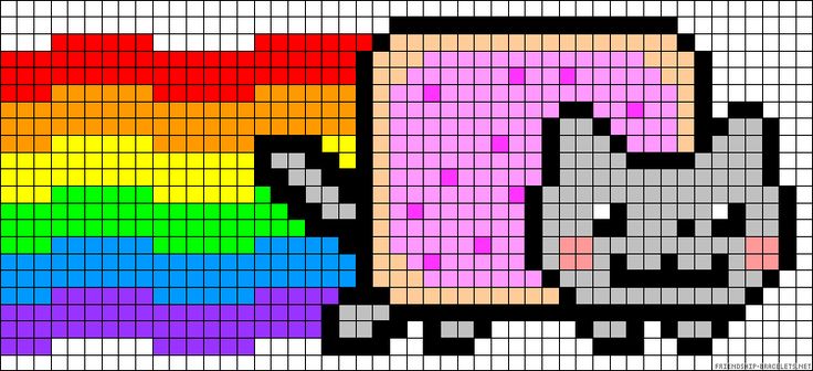 an image of a cartoon character made out of pixellated pixels, with the colors of rainbow