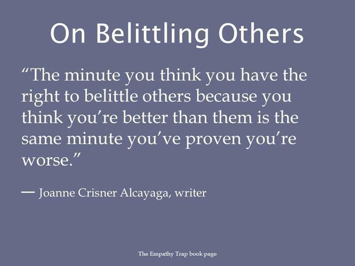 the quote on believing others is written in white