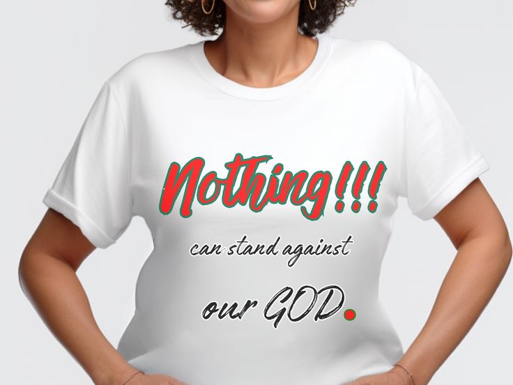 Discover our collection of Christian T-shirt gifts, designed to inspire and uplift your faith. Each shirt features unique, meaningful designs that celebrate the love, hope, and strength found in Christ. Perfect for personal devotion, church events, or as thoughtful gifts for friends and family, our shirts are made with high-quality materials to ensure comfort and durability. You will find a great T-Shirt here for yourself or one that makes a perfect gift for someone else.  See more of these listings here: https://www.etsy.com/shop/the876varietystore/edit?ref=edit_trust_header&section_id=49900918 Visit our entire store here: https://www.etsy.com/shop/the876varietystore All items are made to order. They will ship within 4-8 business days from one of our printing partners. Please allow suffic Inspirational Letter Print White T-shirt, Inspirational White T-shirt With Letter Print, Inspirational Crew Neck T-shirt As Gift, Inspirational Tops With Custom Print, Inspirational Custom Print Short Sleeve Top, Inspirational White T-shirt For Gift, Inspirational White T-shirt As Gift, Inspirational Short Sleeve Top With Custom Print, Inspirational White Short Sleeve Shirt