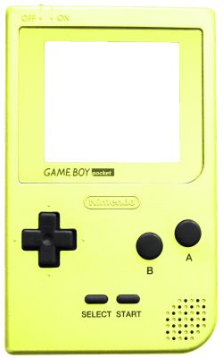 an old nintendo gameboy is shown in this image