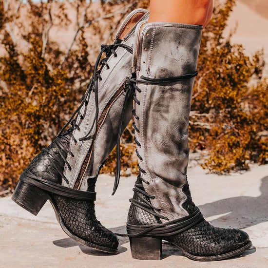 FREEBIRD STORES - COAL Wide Calf Leather Boots, Unique Boots, Handcrafted Boots, Wide Calf, Black Leather Boots, Bootie Boots, Outfit Ideas, Lace Up, Boots