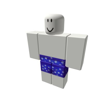 a white and blue toy with stars on it's chest, standing in front of a white background