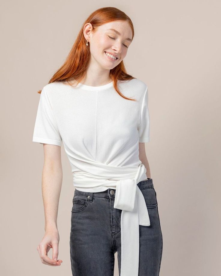 Jude Short Sleeve Wrap Blouse  |  Modern Citizen Elegant Wrap Top For Layering, Chic Stretch Wrap-style Top, Chic Stretch Faux Wrap Top, Versatile Fitted Wrap Top, Chic Wrap Top With Tie Waist For Fall, Fitted Wrap Top With Tie Waist, Fitted Wrap Top For Work, Fitted Versatile Wrap Top With Tie Waist, Fitted Faux Wrap Top For Spring