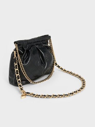 Charles Keith, Double Chain, Neutral Outfit, Wallet Accessories, Sport Bag, Chain Bags, Hobo Bag, Fashion News, Handles