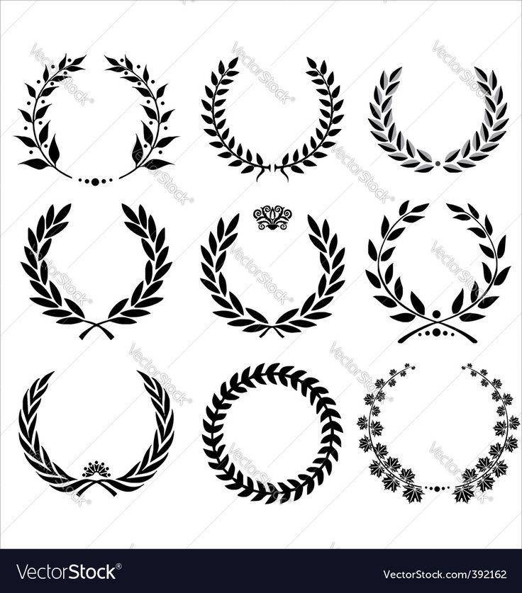 a set of black and white laurel wreaths stock photo, images and royalty illustrations