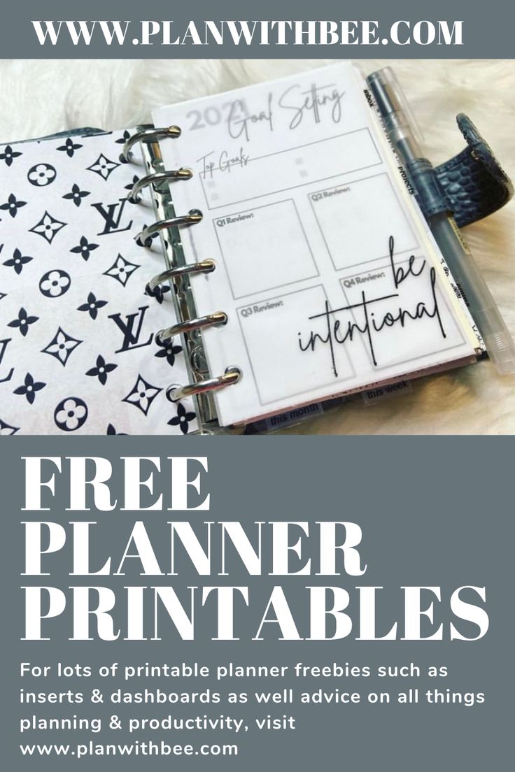 the free planner printables are available for purchase at www planwithbee com