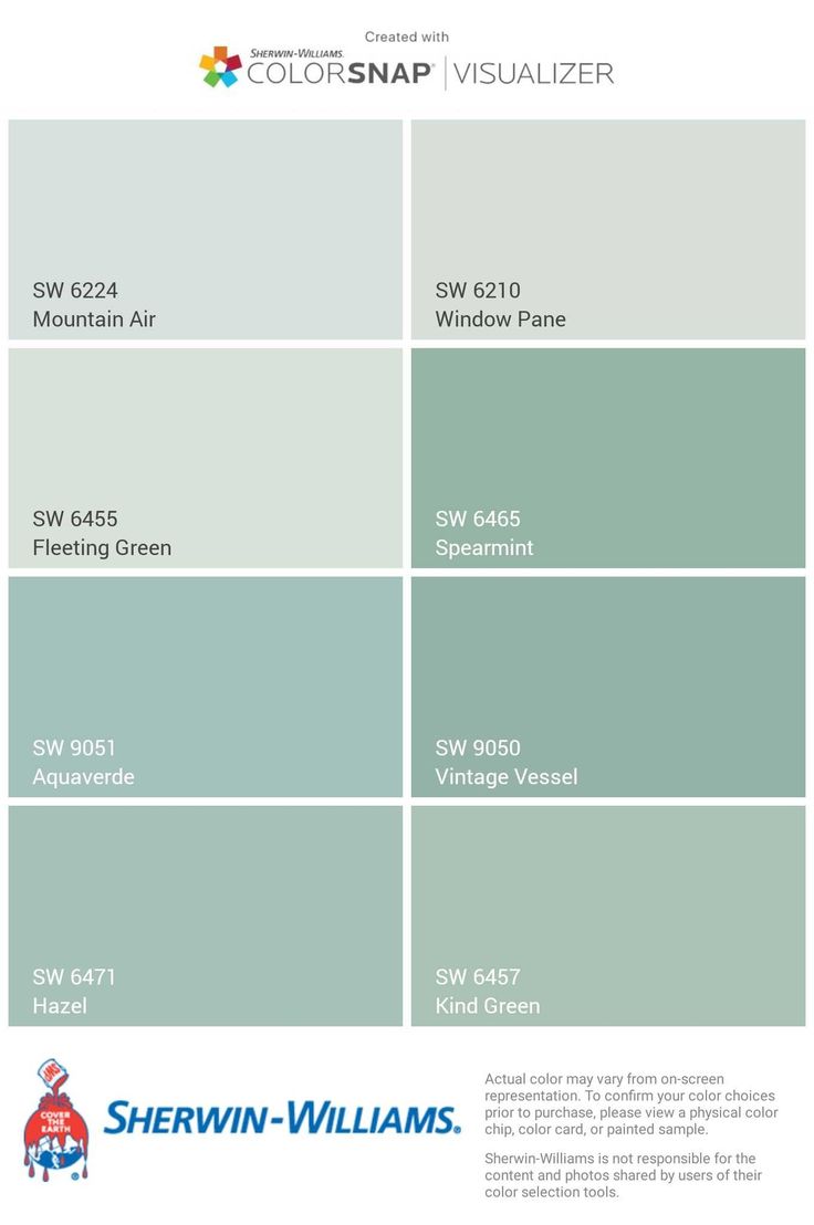 the color chart for sheryln - williams's paint colors