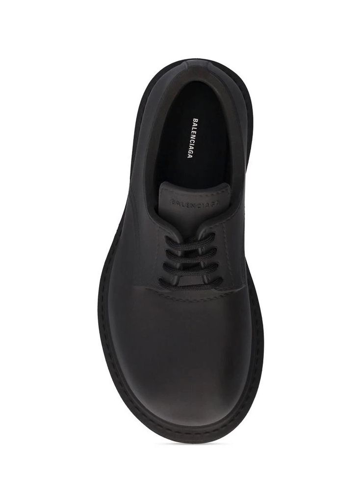 EVA upper. Front lace-up closure. Rubber sole Leather Sneakers With Round Toe And Lace-up Fastening, Calf Leather Sneakers With Lug Sole And Lace-up Design, Lace-up Calf Leather Sneakers With Lug Sole, Lace-up Calf Leather Oxfords With Vibram Sole, Calf Leather Oxfords With Lug Sole, Calf Leather Lace-up Shoes With Lug Sole, Luxury Lace-up Shoes With Lug Sole And Plain Toe, Luxury Lace-up Shoes With Lug Sole, Luxury Lace-up Oxfords