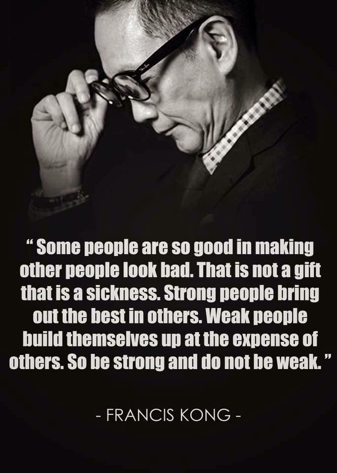 a black and white photo with a quote on it saying some people are so good in making other people look bad that is not a gift