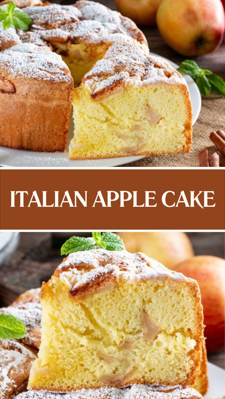 Italian Apple Cake Apple Olive Oil Cake Recipe, Italian Apple Cake Recipe, Apple Olive Oil Cake, Greek Apple Dessert, Apple And Orange Cake, Apple Lemon Cake, Olive Oil Apple Cake, Christmas Apple Cake, Italian Apple Cake