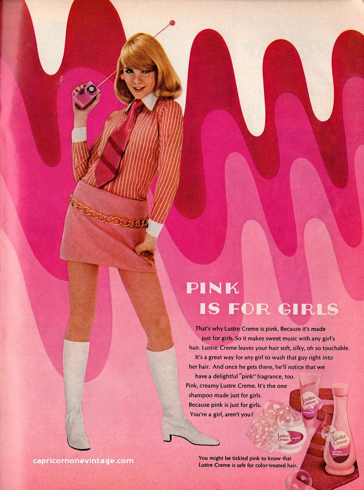 an advertisement for pink is for girls