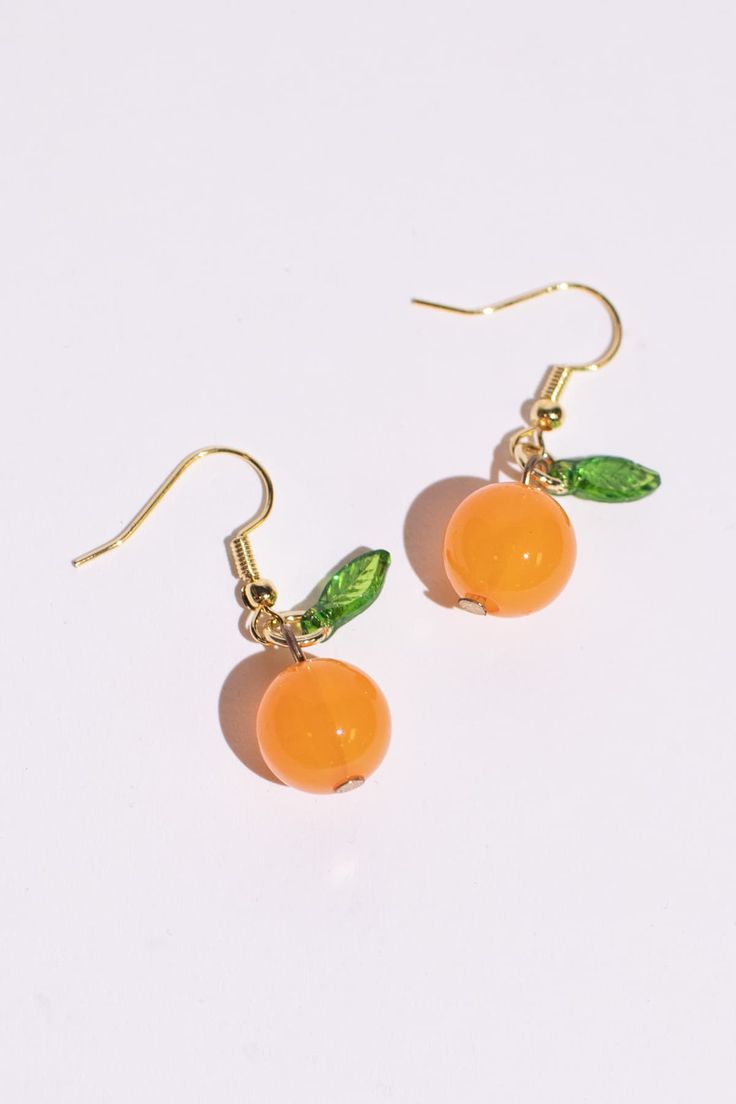 Orange Ya Glad Earrings Check more at https://ragstock.com/shop/orange-ya-glad-earrings/ Orange Fruit Earrings, Orange Earrings Aesthetic, Elegant Pearl Jewelry, Ethereal Jewelry, Orange Accessories, Diy Earrings Easy, Orange Jewelry, Noah Kahan, Fruit Jewelry