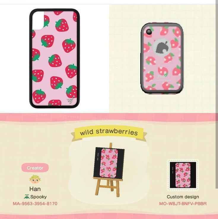 the case is designed to look like strawberrys and has an easer on it