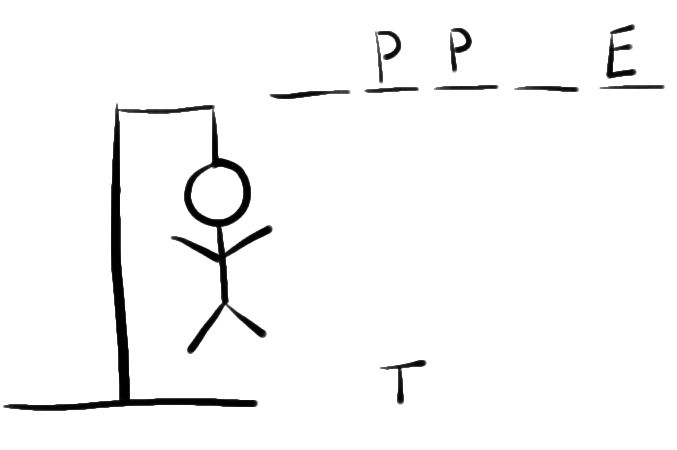 a drawing of a person standing in front of a door with the word pipe on it