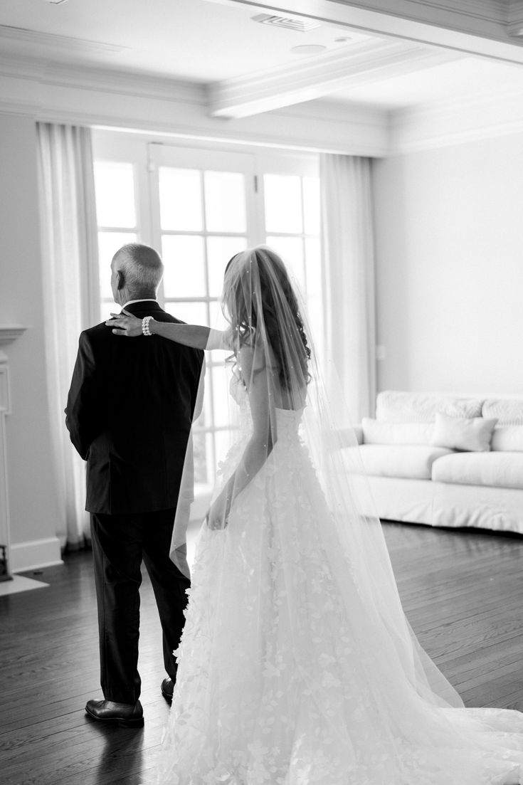 the bride and groom are getting ready to walk down the aisle