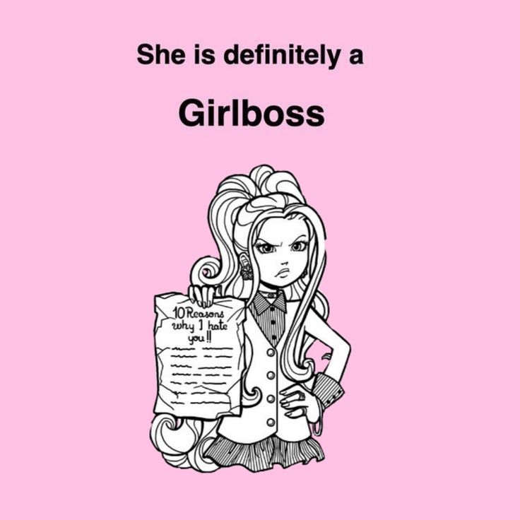 a girl holding a paper with the words, she is definitely a girlboss