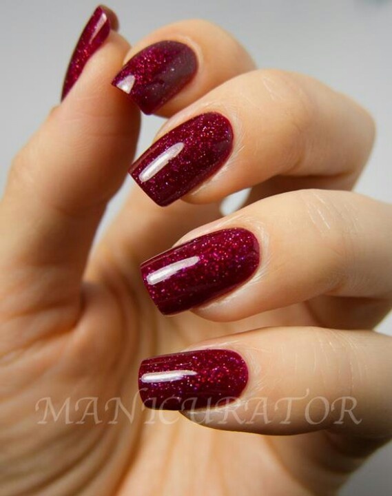 Nails Red Sparkle Nails, Tape Nail Art, Red Nails Glitter, Zoya Nail, Nail Tape, Zoya Nail Polish, Christmas Gel Nails, Red Nail Polish, Burgundy Nails