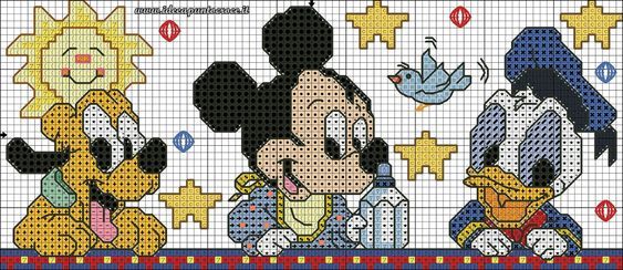 mickey mouse and friends cross stitch pattern