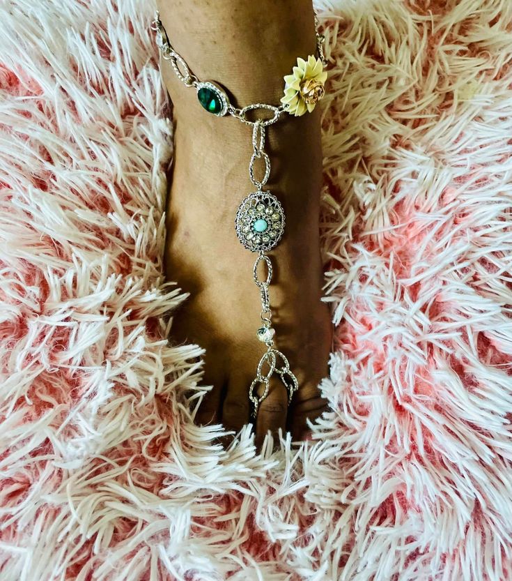 Beautifully handcrafted boho ankle bracelet with toe ring . Comes with one bracelet . Bohemian Body Jewelry With Adjustable Chain For Festivals, Bohemian Metal Toe Ring Anklets, Bohemian Body Jewelry With Adjustable Chain, Summer Party Toe Ring Jewelry, Bohemian Body Jewelry With Adjustable Chain For Summer, Bohemian Metal Anklets, Bohemian Bangle Jewelry With Adjustable Chain, Bohemian Metal Anklets For Beach, Bohemian Bracelets For Summer Parties