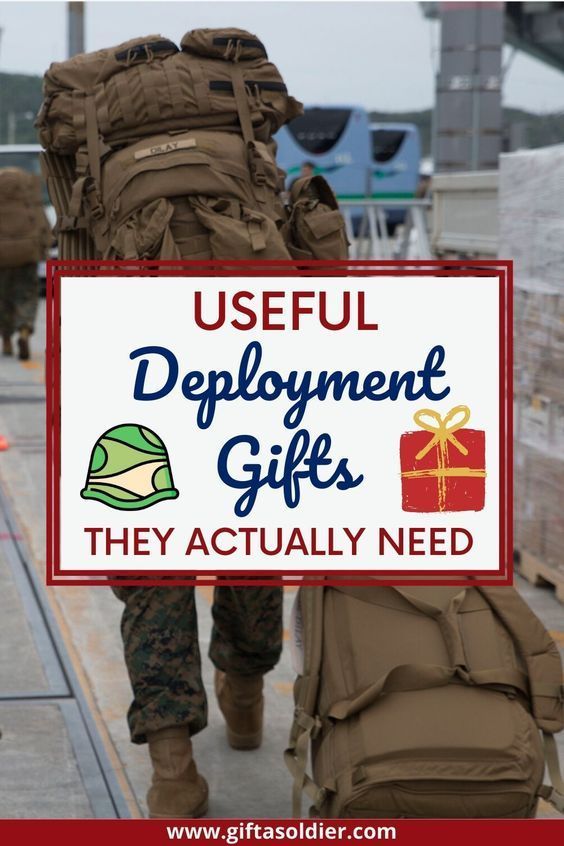 a soldier carrying a backpack with the words useful department gifts they actually need on it