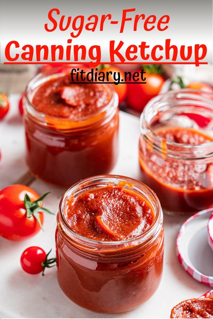 Healthy Homemade Ketchup made with fresh tomatoes is sugar free and perfect recipe for canning Veggie Ketchup Recipe, Amish Ketchup, How To Make Homemade Ketchup, Homemade Healthy Ketchup, Homemade Ketchup For Canning, Homemade Ketchup No Sugar, Canning Ketchup Recipe, Tomato Ketchup Recipe Homemade, Ketchup Recipe For Canning