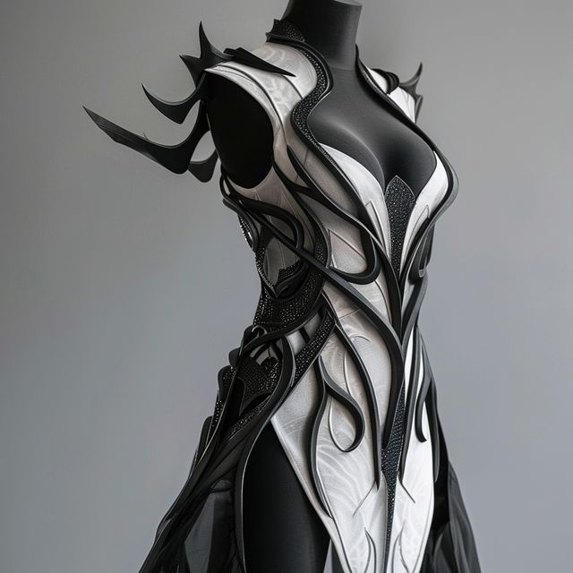 Futuristic Forms, Night Elves, Dark Costumes, Forest Dress, Cyberpunk Clothing, Ancient Magic, Style Artist, Crazy Outfits, Beautiful Suit