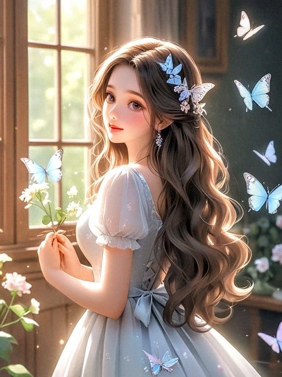 Aesthetic Disney Princess Pictures, Blue Frock, Girly M Instagram, Damsel In This Dress, Epic Characters, Girly M, Girly Dp, Anime Show