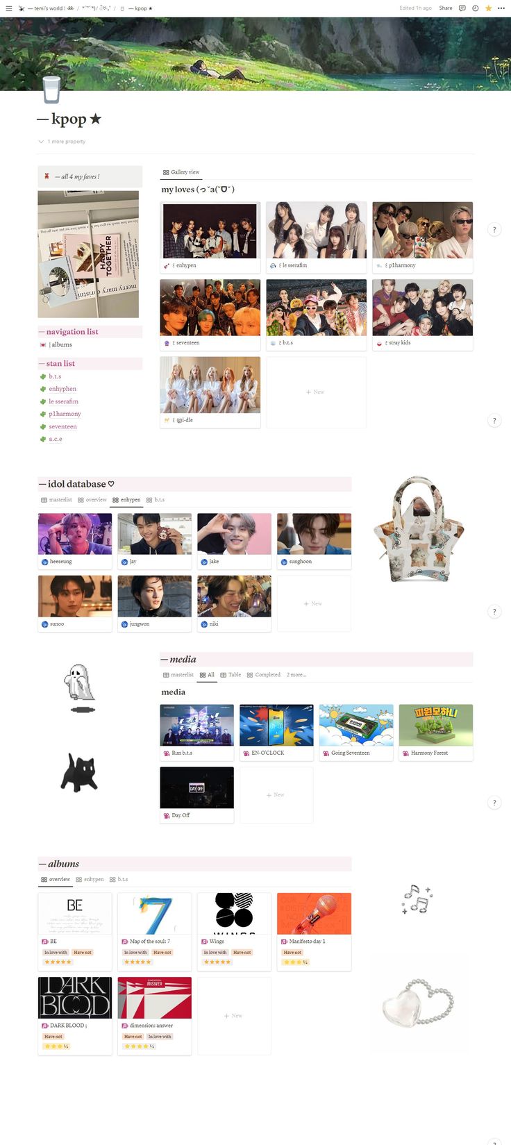 an image of a website page with many different images on the front and back pages